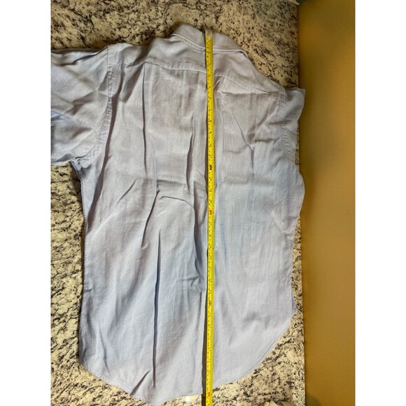 Polo Ralph Lauren Mens 15 34/35 Shirt Button Down Blue Checkered Career Preppy - Picture 8 of 9